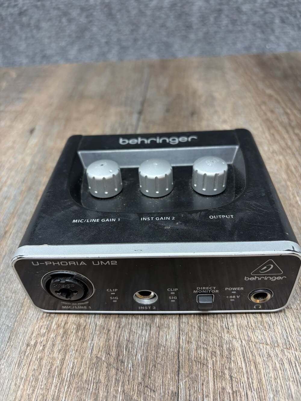 Behringer U-PHORIA UM2 Single Channel Audio Interface - Black